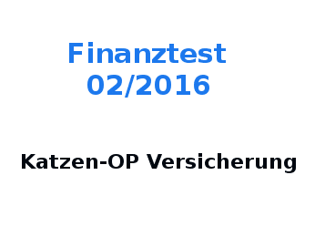 Katzen-Op Versicherung Testsieger